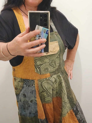 
                  
                    Load image into Gallery viewer, Patched Dungaree
                  
                
