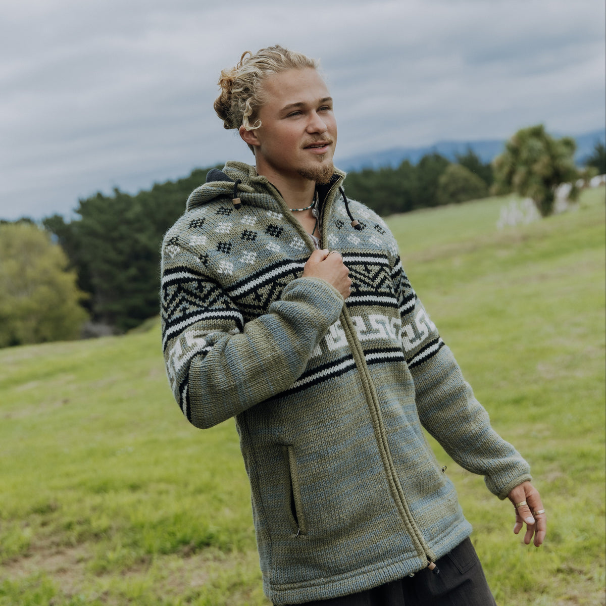 Aztec Green NZ Wool Jacket – Gecko Gearz