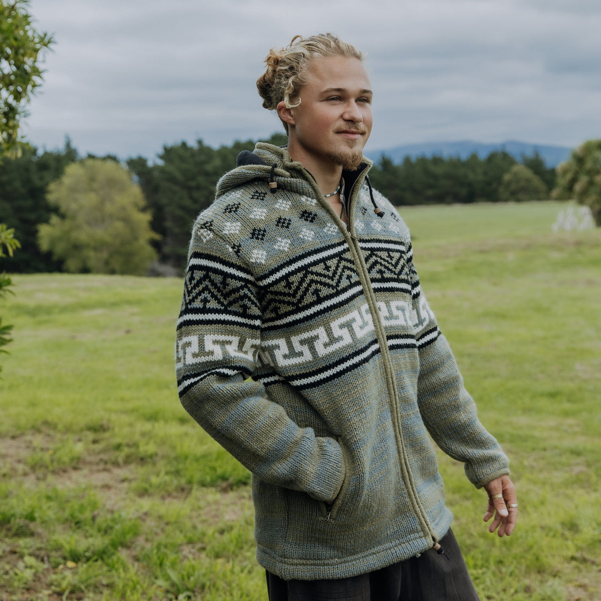 Aztec Green NZ Wool Jacket – Gecko Gearz