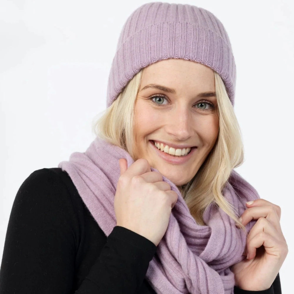 
                  
                    Load image into Gallery viewer, NX861 Ribbed Loop Scarf Possum Merino
                  
                