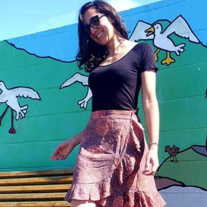 
                  
                    Load image into Gallery viewer, Frill Wrap Skirt Short
                  
                