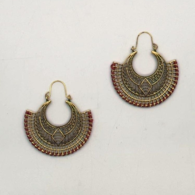 
                  
                    Load image into Gallery viewer, Aztec Diamond Earrings
                  
                