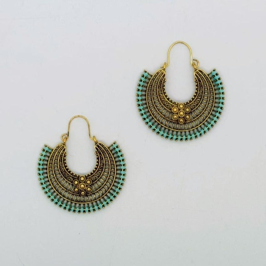 Aztec Flower Earrings