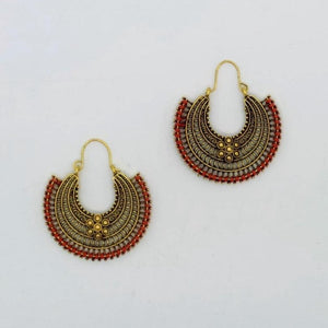 
                  
                    Load image into Gallery viewer, Aztec Flower Earrings
                  
                