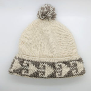 
                  
                    Load image into Gallery viewer, Aztec Wool Pompom Hat
                  
                