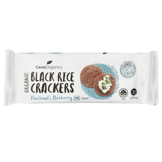 Organic Black Rice Crackers-GF