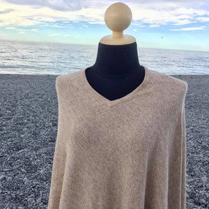 
                  
                    Load image into Gallery viewer, Cashmere Poncho V-Neck
                  
                