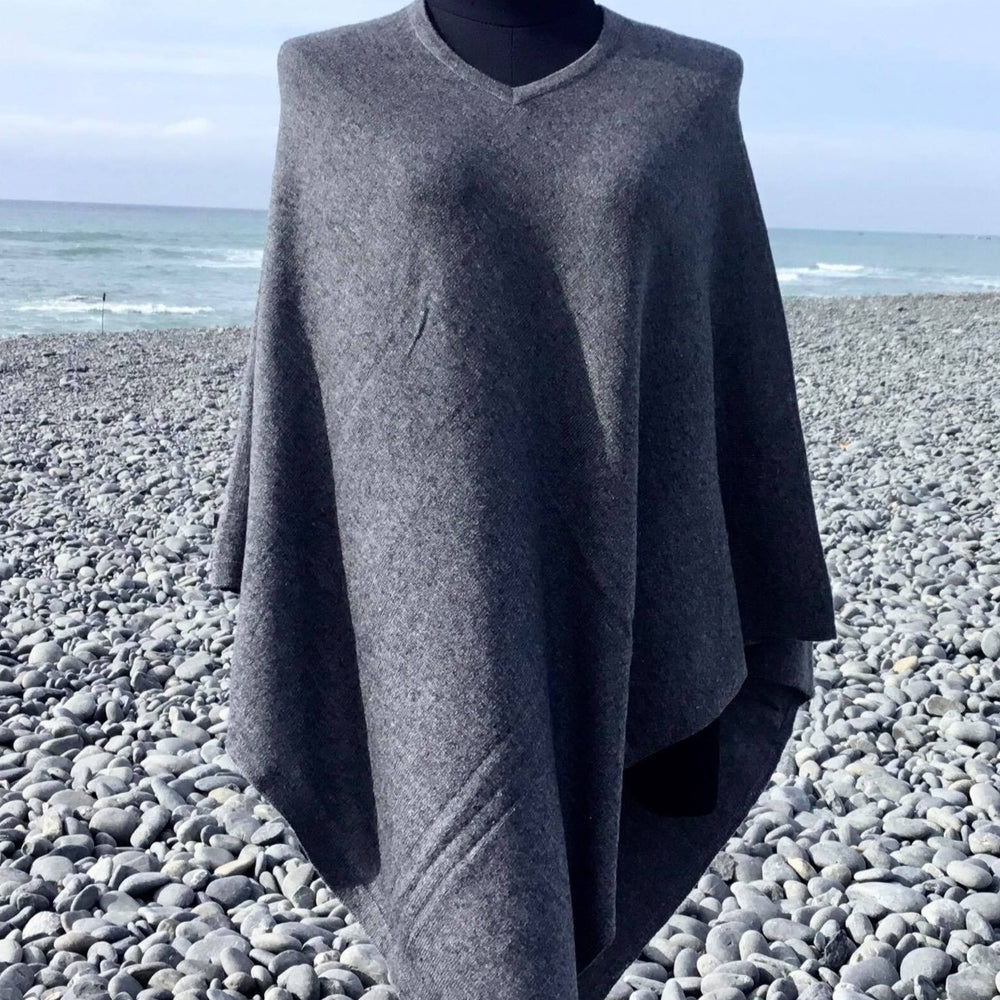 
                  
                    Load image into Gallery viewer, Cashmere Poncho V-Neck
                  
                
