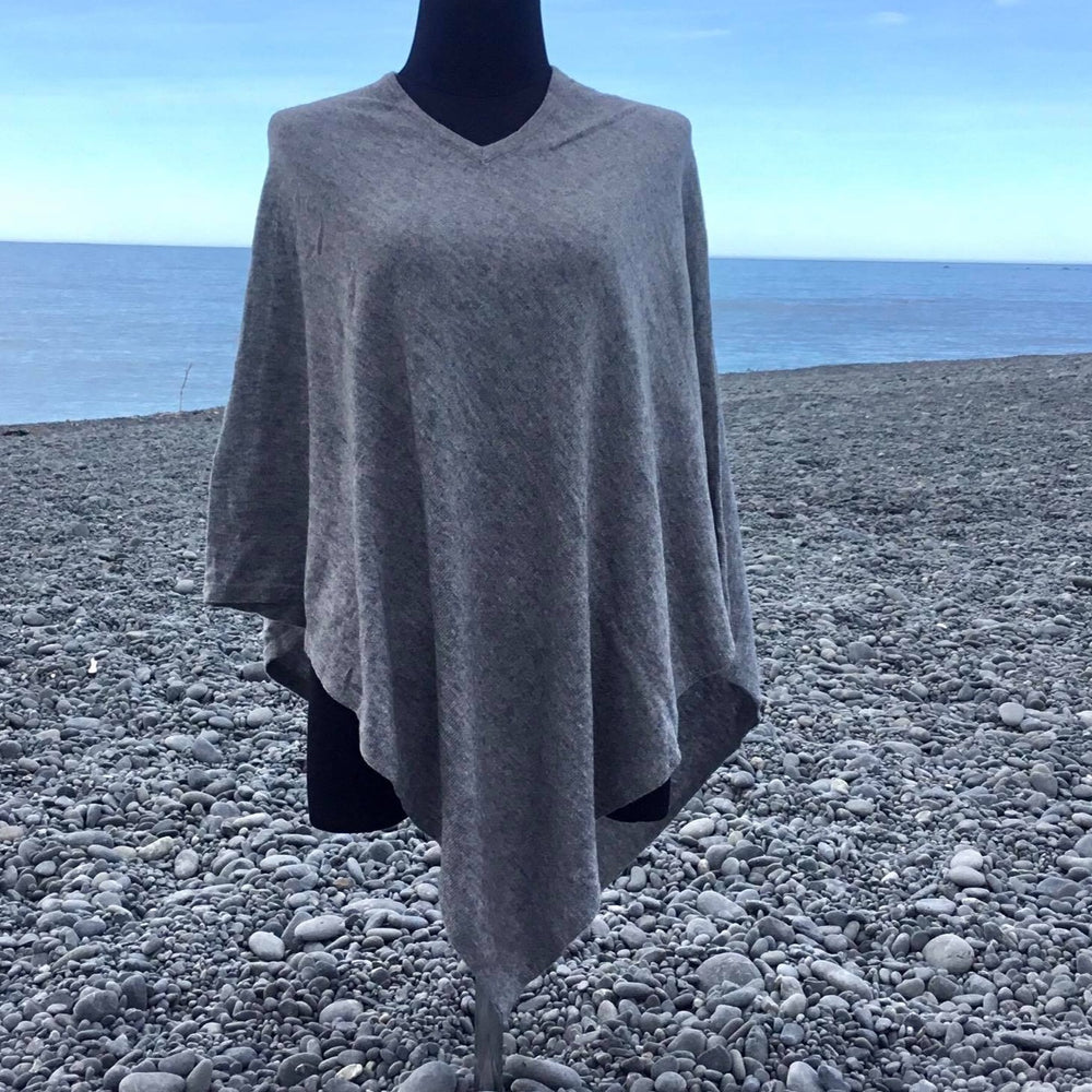 Cashmere Poncho V-Neck