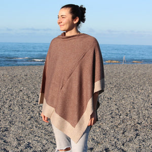 
                  
                    Load image into Gallery viewer, Cashmere Two Tone Poncho
                  
                