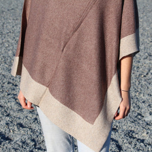 
                  
                    Load image into Gallery viewer, Cashmere Two Tone Poncho
                  
                