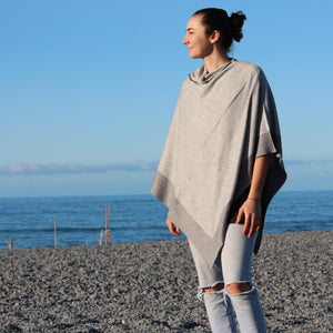 
                  
                    Load image into Gallery viewer, Cashmere Two Tone Poncho
                  
                