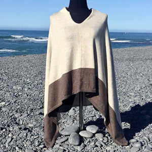 
                  
                    Load image into Gallery viewer, Cashmere Two Tone Poncho
                  
                