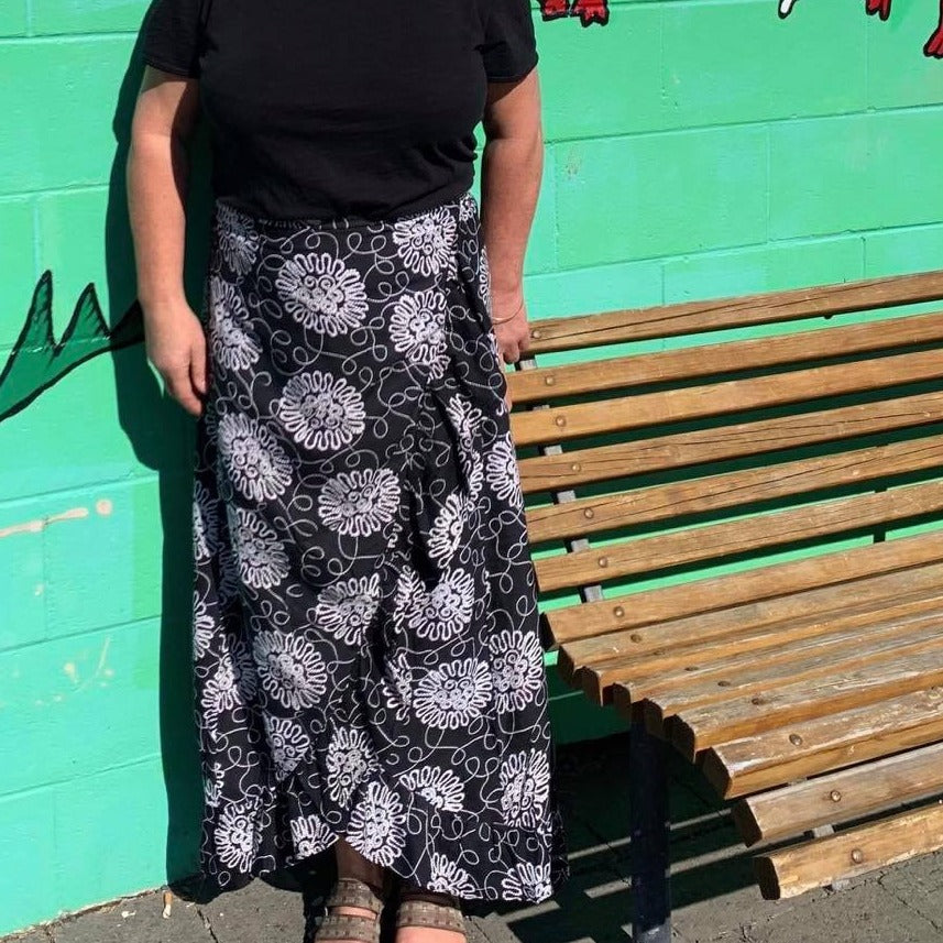 
                  
                    Load image into Gallery viewer, Frill Wrap Skirt Long
                  
                