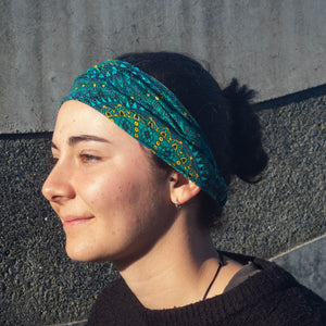 
                  
                    Load image into Gallery viewer, head band pattern green diamond
                  
                
