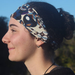 
                  
                    Load image into Gallery viewer, head band pattern purple cream
                  
                