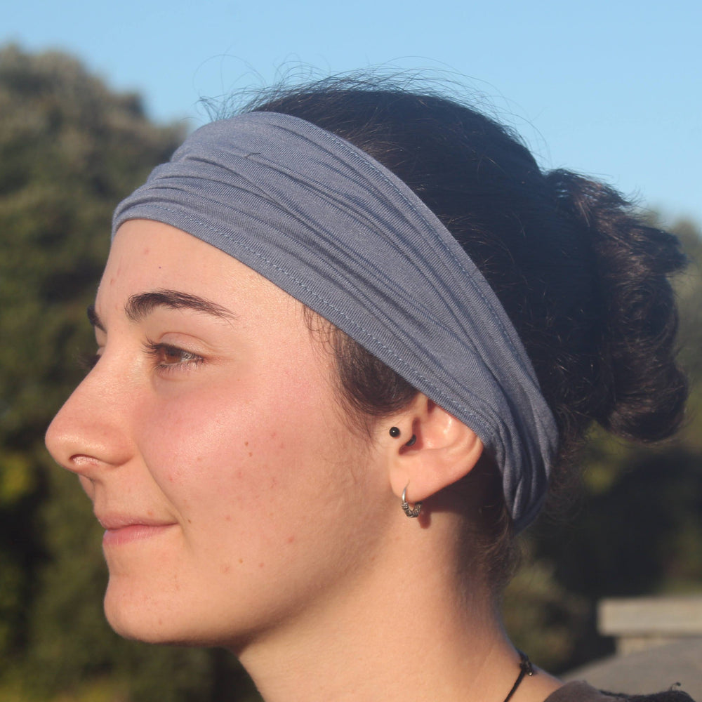 
                  
                    Load image into Gallery viewer, soft head band cotton light blue
                  
                