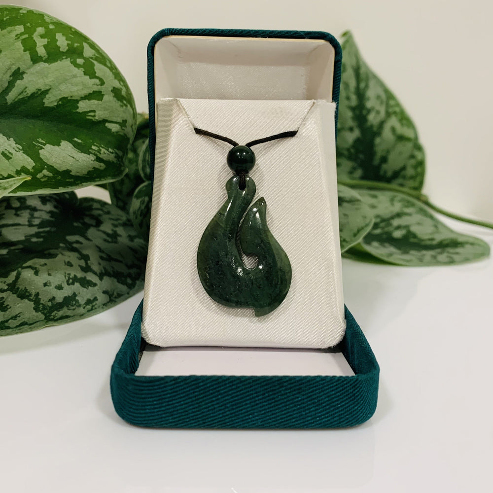 Greenstone  Hook Pendant