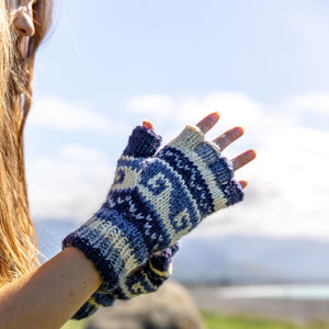 
                  
                    Load image into Gallery viewer, Nepal Fingerless Gloves
                  
                