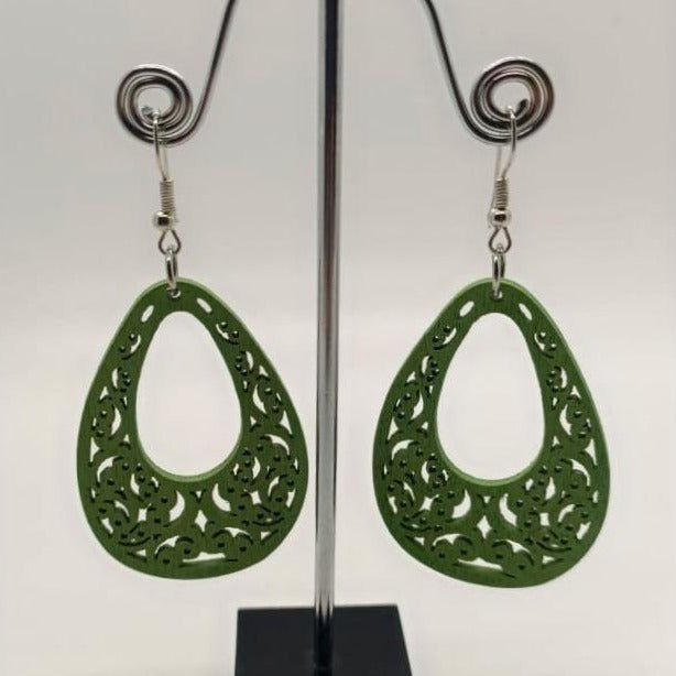 
                  
                    Load image into Gallery viewer, Painted Wood Earrings
                  
                