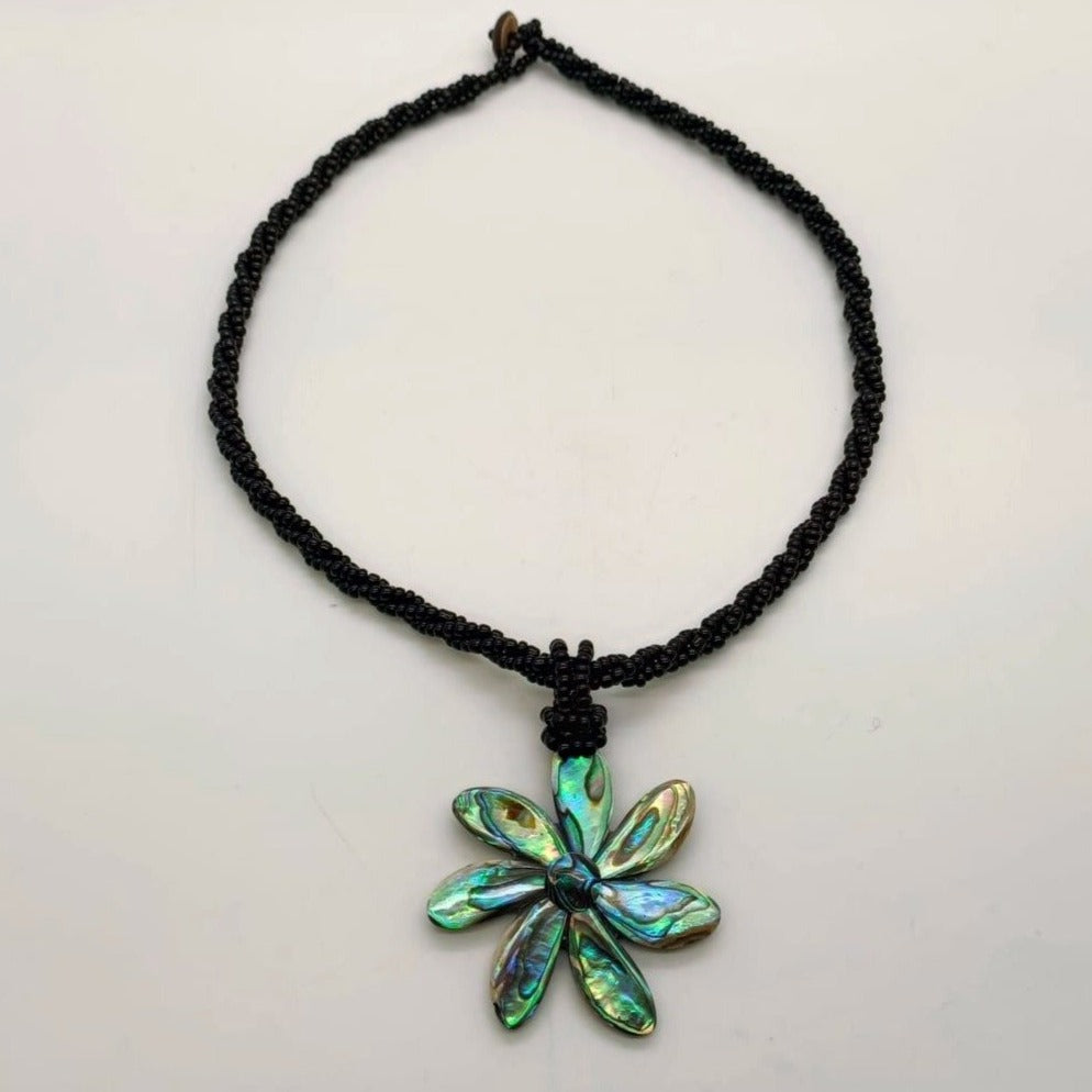 
                  
                    Load image into Gallery viewer, Paua Flower Necklace
                  
                