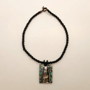 
                  
                    Load image into Gallery viewer, Paua Rectangle Necklace
                  
                