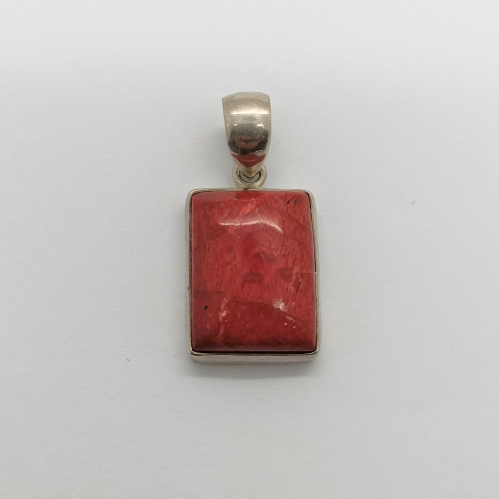 Rectangle Coral Pendant