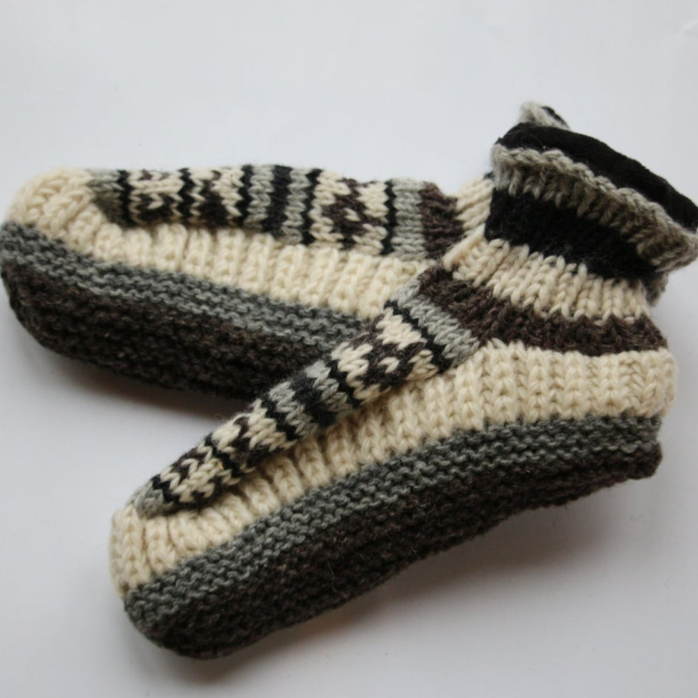 Hand knit on sale slippers for sale