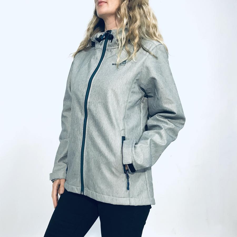 
                  
                    Load image into Gallery viewer, Womens Grey Tech Shell Jacket 234TJ
                  
                
