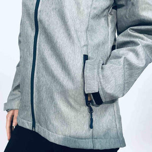 
                  
                    Load image into Gallery viewer, Womens Grey Tech Shell Jacket 234TJ
                  
                