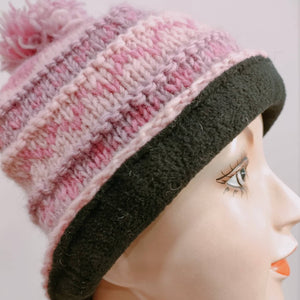 
                  
                    Load image into Gallery viewer, Wool Stripe Pom-Pom Hat
                  
                