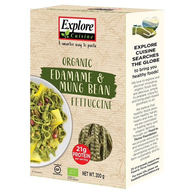 Organic Fettucine- Edamame & Mung Bean