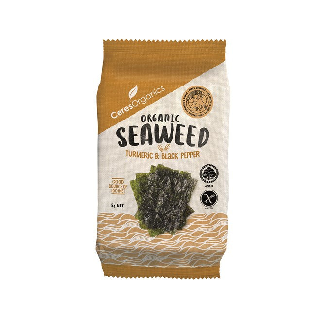 Organic Seaweed Snack-Turmeric & Black Pepper