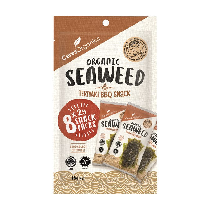Organic Seaweed Multipack -Teriyaki BBQ 8x 2g