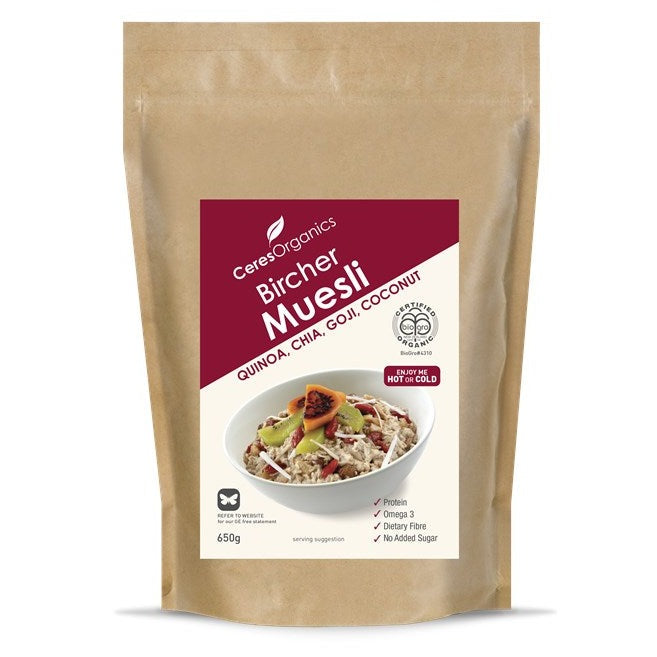 Bircher Muesli- Quinoa,Chia,Goji & Coconut 650g