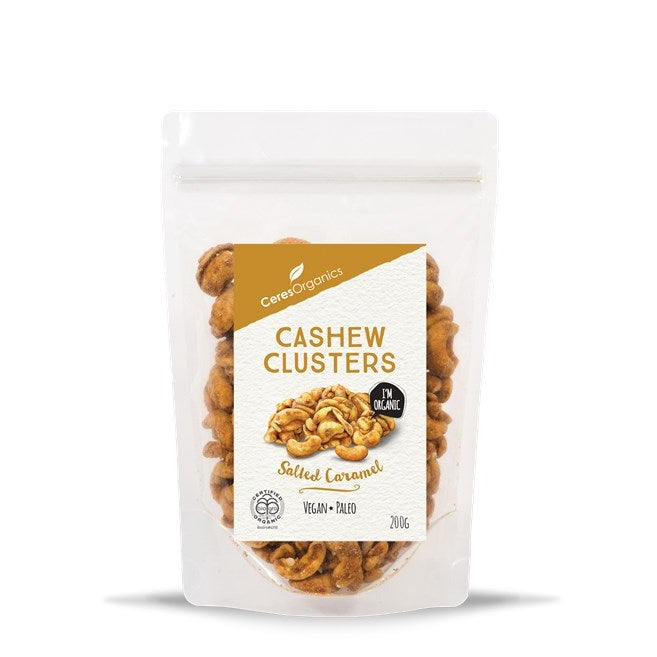 Organic Cashew Clusters, Salted Caramel - 200g